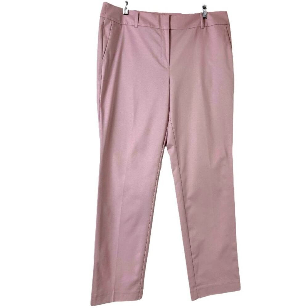 Ann Taylor New Pants Modern Slim Fit Mid Rise Ankle Blush Pink Women’s Size 12